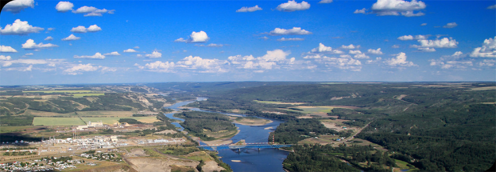 fort st. john aerial photo