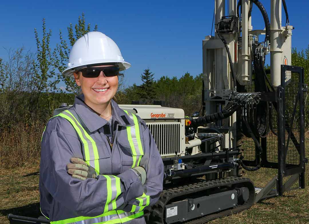 Smiling environmental worker - FSJ commercial portraiture