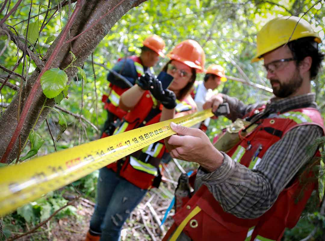 Scientific exploration - pipeline ROW photography